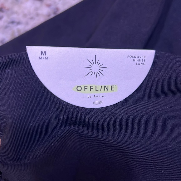 New - OFFLINE by Aerie OG Foldover High Waisted Super Flare Long Legging - Picture 3 of 7
